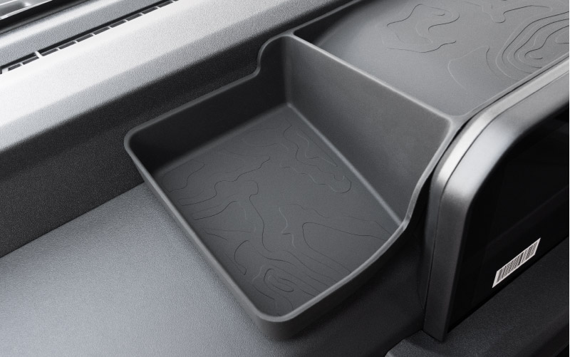 ランドクルーザー FJ ランクルFJ ディスプレイバックトレイ 1P ブラック 防水ラバータイプ ｜トヨタ ランクル TOYOTA LANDCRUISER FJ TRJ240W 専用 ダッシュボード ナビディスプレイ 背面収納スペース　水洗い アクセサリー インテリア 社外 保護【予約販売/9月30日頃入荷予定】
