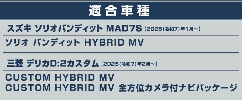 ��2/15��10%off�ۿ������ꥪ�Х�ǥ��å� MAD7S �ǥꥫD:2�������� �ե���ȥ�å� �����˥å��� 1P ���̻ž夲�å����� SUZUKI SOLIO BANDIT 5AA-MAD7S ��ɩ MITSUBISHI DELICA D2 CUSTOM ���� �������� �ѡ��� �ɥ쥹���å� ���������꡼ ���ץ���� ������ ���� �������� �ҳ� �ե���� ����� �Х�ѡ�