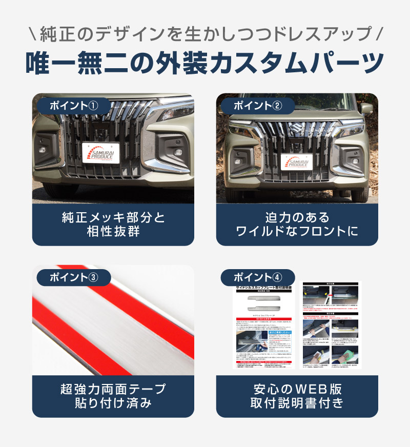 ��2/15��10%off�ۿ������ꥪ�Х�ǥ��å� MAD7S �ǥꥫD:2�������� �ե���ȥ�å� �����˥å��� 1P ���̻ž夲�å����� SUZUKI SOLIO BANDIT 5AA-MAD7S ��ɩ MITSUBISHI DELICA D2 CUSTOM ���� �������� �ѡ��� �ɥ쥹���å� ���������꡼ ���ץ���� ������ ���� �������� �ҳ� �ե���� ����� �Х�ѡ�