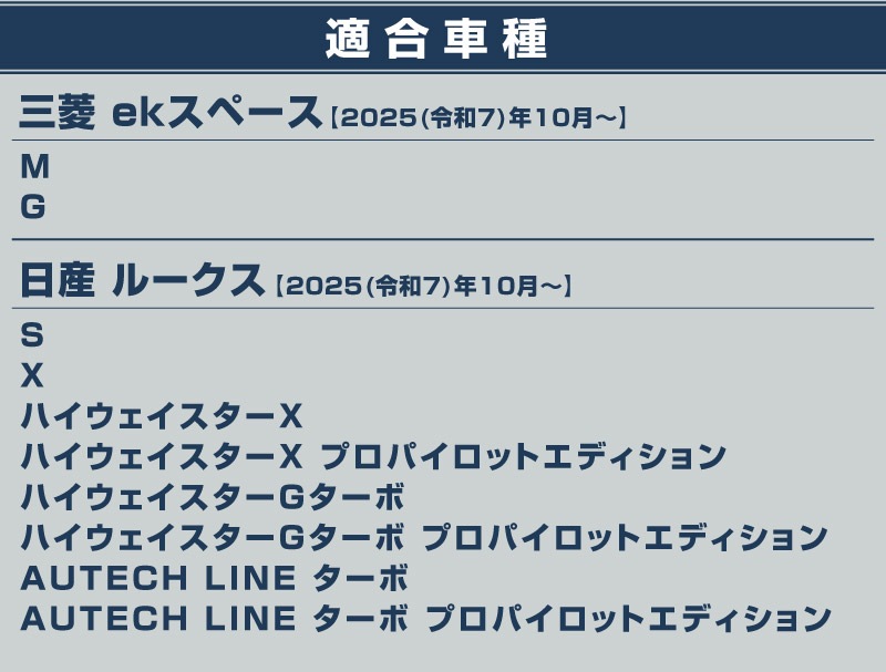 【セット割】新型eKスペース ルークス 共通 運転席 助手席 インパネトレイカバー ＆ インパネロワートレイマット 3P ゴムタイプ ブラック 2025年フルモデルチェンジ後専用｜MITSUBISHI eK SPACE NISSAN ROOX 専用 パーツ 防水 ドリンクホルダー ボトルホルダー カバー アクセサリー マット 便利グッズ アイテム 滑り止め 小物入れ 収納 内装 社外