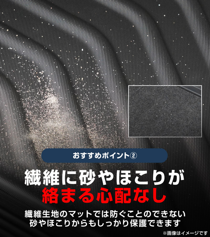 新型フォレスター SL系 フロアマット 3P ラバータイプ ブラック｜SUBARU スバル FORESTER 専用 保護 パーツ 防水 フロント リア セット アクセサリー 内装 インテリア 傷防止 社外 3D ウェザーマット オールウェザー スノー レジャー 水洗い