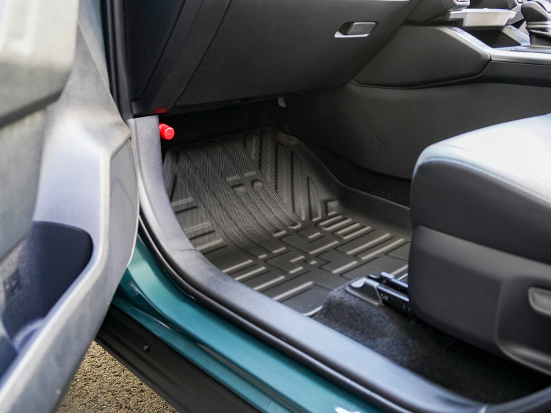 新型RAV4 60系 フロアマット 3P ラバータイプ ブラック｜トヨタ TOYOTA ラブフォー AXAN64 専用 保護 パーツ 防水 フロント リア セット アクセサリー 内装 インテリア 傷防止 社外 立体 3Dマット ウェザーマット オールウェザー レジャー 水洗い【予約販売/5月30日頃入荷予定】