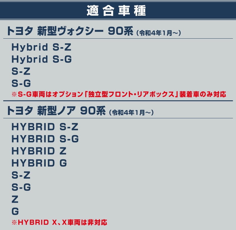 【アウトレット品】新型ヴォクシー ノア 90系 コンソールトレイ 1P ゴムマットタイプ/｜トヨタ TOYOTA VOXY NOAH 90 95 専用 内装 カスタム パーツ インテリア パネル テーブル ドレスアップ アクセサリー 社外品 オプション