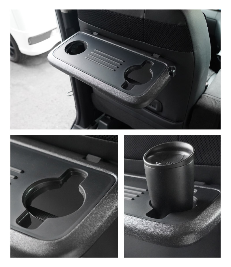 【アウトレット品】三菱 新型デリカミニ/ekスペース/ekクロススペース 日産 ルークス 共通 シートバックテーブルマット 1P ラバータイプ 2025年フルモデルチェンジ後対応｜MITSUBISHI DELICA MINI NISSAN ROOX 専用 内装 テーブル 保護 マット カスタム パーツ