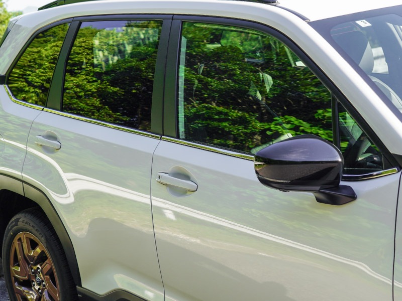 新型フォレスター SL系 ウィンドウトリムガーニッシュ 6P 鏡面仕上げ ｜SUBARU スバル FORESTER 専用 カスタム パーツ ドレスアップ アクセサリー オプション 窓枠 サイド ドア 外装 保護 カー用品 社外