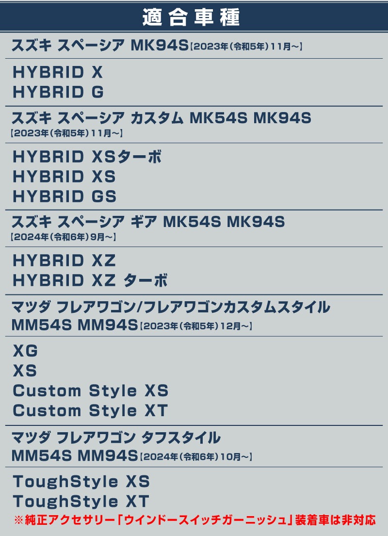 �������ڡ����� ���ڡ������������� ���ڡ��������� MK54S MK94S �ե쥢�若�� MM54S MM94S ������ɥ������å��ѥͥ� 2P �ԥ��Υ֥�å���SUZUKI ������ SPACIA CUSTOM GEAR �ޥĥ� MAZDA FLAIR WAGON ���� ���� �������� �ѡ��� ����ƥꥢ�ѥͥ� �ɥ쥹���å� ���������꡼ �ҳ���