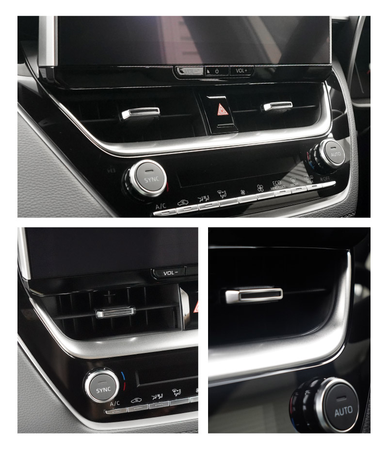 【セット割】新型カローラクロス カローラスポーツ カローラツーリング 共通 エアコンボタン上側パネル 1P サテンシルバー 2025年マイナーチェンジ後対応 ｜トヨタ TOYOTA COROLLA CROSS 6AA-ZVG11 3BA-ZSG10 6AA-ZVG15 専用 カスタム パーツ 内装 ドレスアップ アクセサリー オプション インパネ インテリア パネル カバー 社外