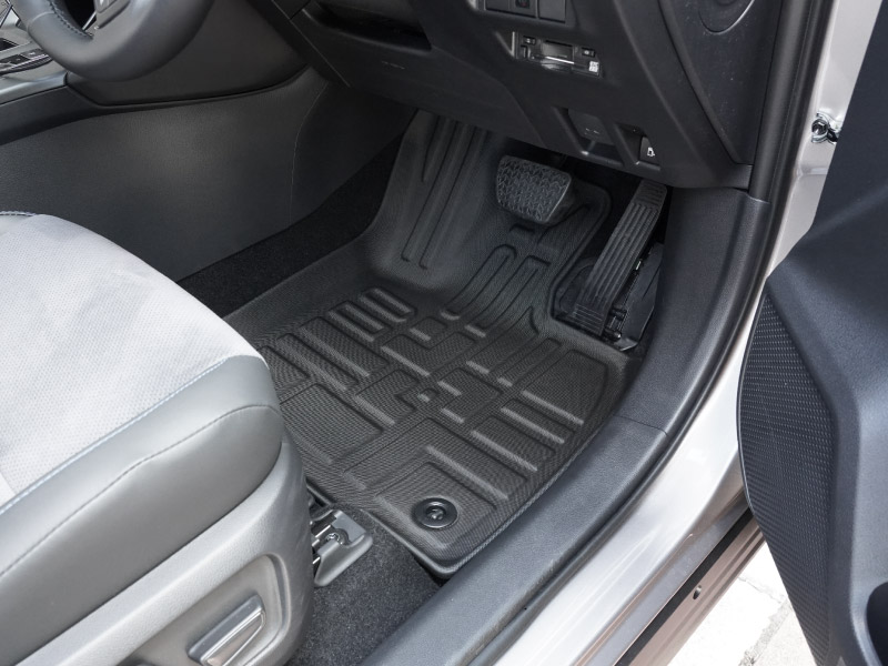 新型RAV4 60系 PHEV専用 フロアマット 3P ラバータイプ ブラック｜トヨタ TOYOTA ラブフォー AXAN64 プラグインハイブリッド Z GR SPORT 専用 保護 パーツ 防水 フロント リア セット アクセサリー 内装 インテリア 傷防止 社外 立体 3Dマット ウェザーマット オールウェザー レジャー 水洗い【予約販売/10月30日頃入荷予定】