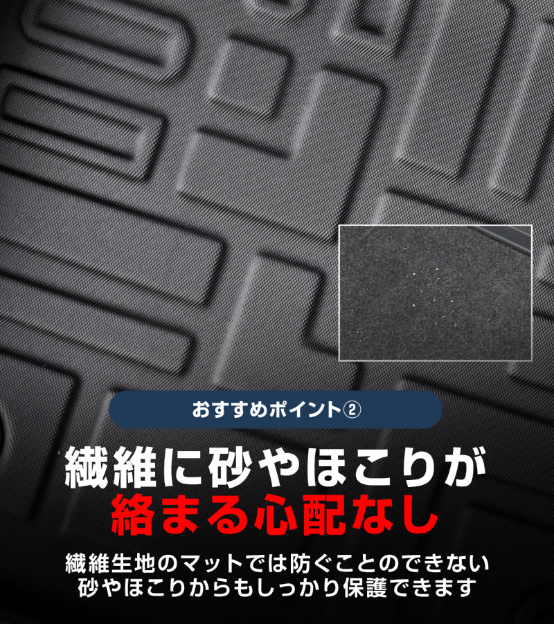 新型RAV4 60系 PHEV専用 フロアマット 3P ラバータイプ ブラック｜トヨタ TOYOTA ラブフォー AXAN64 プラグインハイブリッド Z GR SPORT 専用 保護 パーツ 防水 フロント リア セット アクセサリー 内装 インテリア 傷防止 社外 立体 3Dマット ウェザーマット オールウェザー レジャー 水洗い【予約販売/10月30日頃入荷予定】