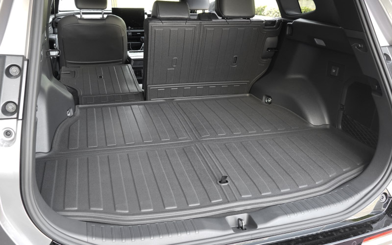 新型RAV4 60系 PHEV専用 ラゲッジマット カーゴトレイマット 5P ラバータイプ ブラック セカンドシート背面｜トヨタ TOYOTA ラブフォー AXAN64 プラグインハイブリッド Z GR SPORT 専用 防水 立体 3Dマット フロアマット トランクマット ラゲージ チャイルドシート【予約販売/10月30日頃入荷予定】