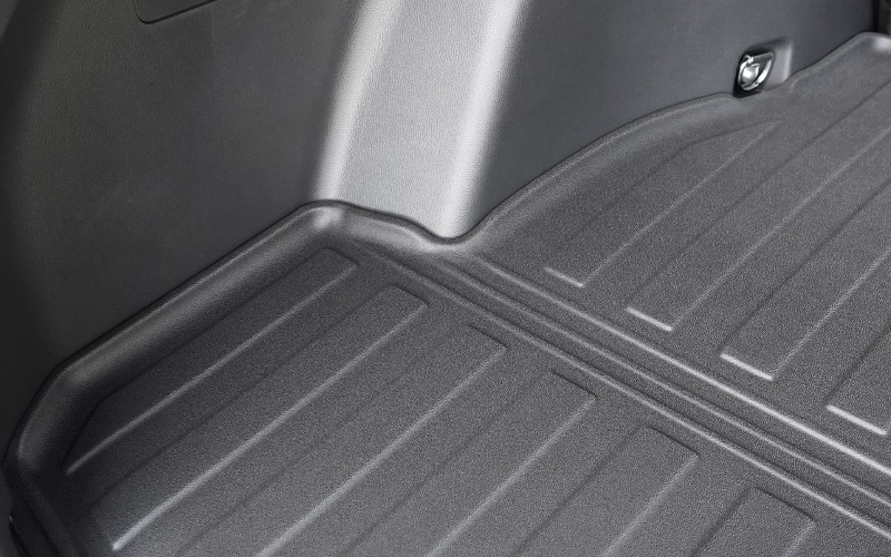 新型RAV4 60系 PHEV専用 ラゲッジマット カーゴトレイマット 5P ラバータイプ ブラック セカンドシート背面｜トヨタ TOYOTA ラブフォー AXAN64 プラグインハイブリッド Z GR SPORT 専用 防水 立体 3Dマット フロアマット トランクマット ラゲージ チャイルドシート【予約販売/10月30日頃入荷予定】