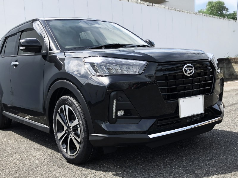 ロッキー レックス フロントリップ ガーニッシュ 鏡面仕上げ 1P 高品質ステンレス製｜ダイハツ DAIHATSU ROCKY スバル SUBARU REX カスタム 専用 パーツ ドレスアップ アクセサリー 社外品 オプション エアロ【予約販売/5月20日頃入荷予定】