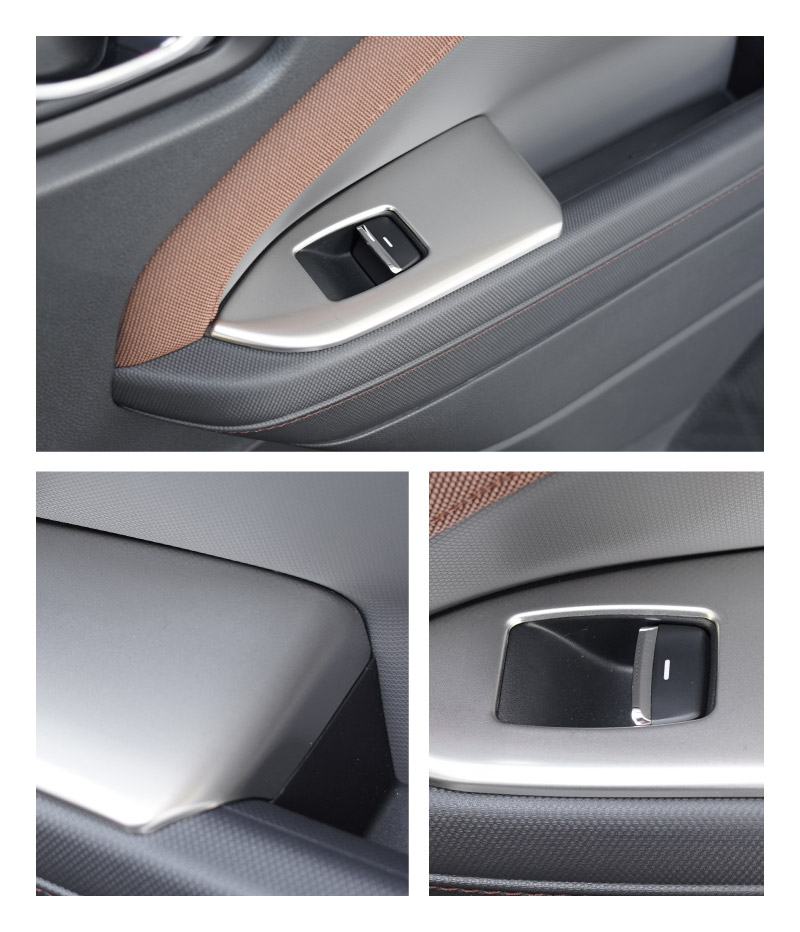 新型フォレスター SL系 ウィンドウスイッチパネル 4P サテンシルバー ｜SUBARU スバル FORESTER 専用 パーツ ドレスアップ アクセサリー オプション インテリア スイッチ カバー パネル 内装 カー用品 社外