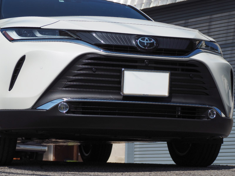 新型ハリアー 80系 フロントフォグリング ガーニッシュ 2P メッキ仕上げ 2026年MC後対応｜トヨタ TOYOTA HARRIER 80 カスタム 専用 パーツ ドレスアップ アクセサリー 社外品 オプション エアロ