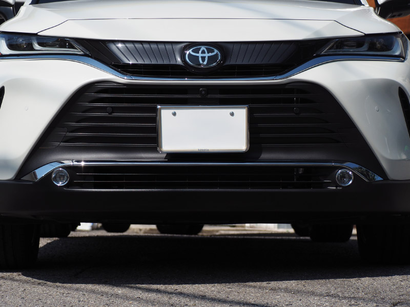 新型ハリアー 80系 フロントフォグリング ガーニッシュ 2P メッキ仕上げ 2026年MC後対応｜トヨタ TOYOTA HARRIER 80 カスタム 専用 パーツ ドレスアップ アクセサリー 社外品 オプション エアロ