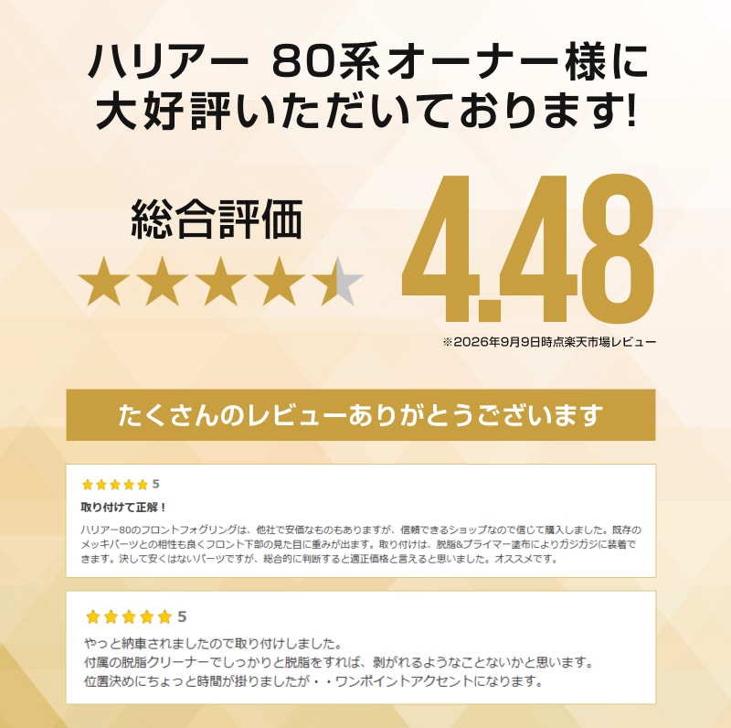 新型ハリアー 80系 フロントフォグリング ガーニッシュ 2P メッキ仕上げ 2026年MC後対応｜トヨタ TOYOTA HARRIER 80 カスタム 専用 パーツ ドレスアップ アクセサリー 社外品 オプション エアロ