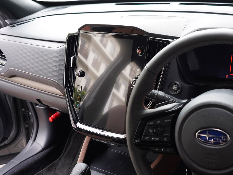 新型フォレスター SL系 センターモニター下パネル 1P ピアノブラック｜SUBARU スバル FORESTER 専用 パーツ ドレスアップ アクセサリー オプション インテリア パネル 内装 カー用品 社外