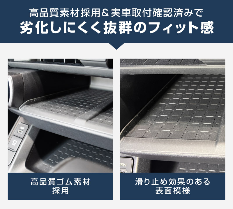新型RAV4 60系 ワイヤレス充電トレイ用マット ゴムタイプ 1P ブラック 防水｜トヨタ TOYOTA ラブフォー AXAN64 専用 プラグインハイブリッド PHEV 対応 内装 置くだけ ワイヤレス充電 スマホ置き オプション インテリア パネル 内装 社外 カバー 防水 保護 傷防止 キズ隠し 社外【メール便対象/代引き・配達日時指定不可】【予約販売/4月30日頃入荷予定】