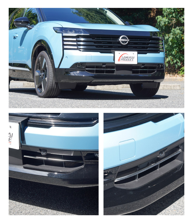 新型キックス P16型 ロアグリルガーニッシュ 2P 鏡面仕上げ｜日産 ニッサン NISSAN KICKS P16 2026年フルモデルチェンジ 専用 外装 パーツ フロントグリル バンパー ヘッドランプ フェンダー ガーニッシュ アクセサリー 社外【予約販売/10月30日頃入荷予定】