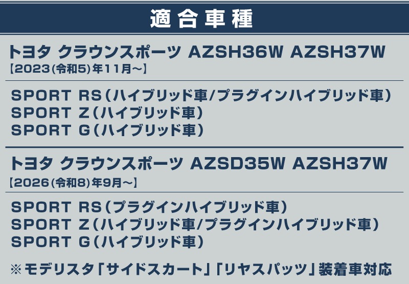 【10/18～ 10%off】【セット割】新型クラウンスポーツ リアバンパー ガーニッシュ＆サイドガーニッシュ 外装パーツセット 鏡面仕上げ 2026年MC後対応｜TOYOTA トヨタ CROWN SPORT AZSH36W AZSH37W PHEV 専用 外装 リア サイド カスタム パーツ ドレスアップ オプション アクセサリー 社外品