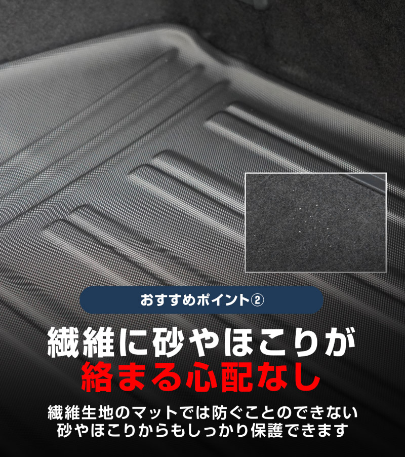 クラウンエステート ラゲッジマット ラバータイプ 1P ブラック｜TOYOTA トヨタ CROWN ESTATE RS Z AZSH39W AZSH38W 専用 カスタム パーツ ドレスアップ アクセサリー オプション 内装 カー用品 社外 トランク ラゲージ スペース 荷室 フロアマット 防水 保護 傷防止 キズ隠し