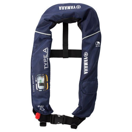ヤマハ　YWV-2620 水感知膨脹式ライフジャケット（ 国土交通省形式承認品）ネイビー