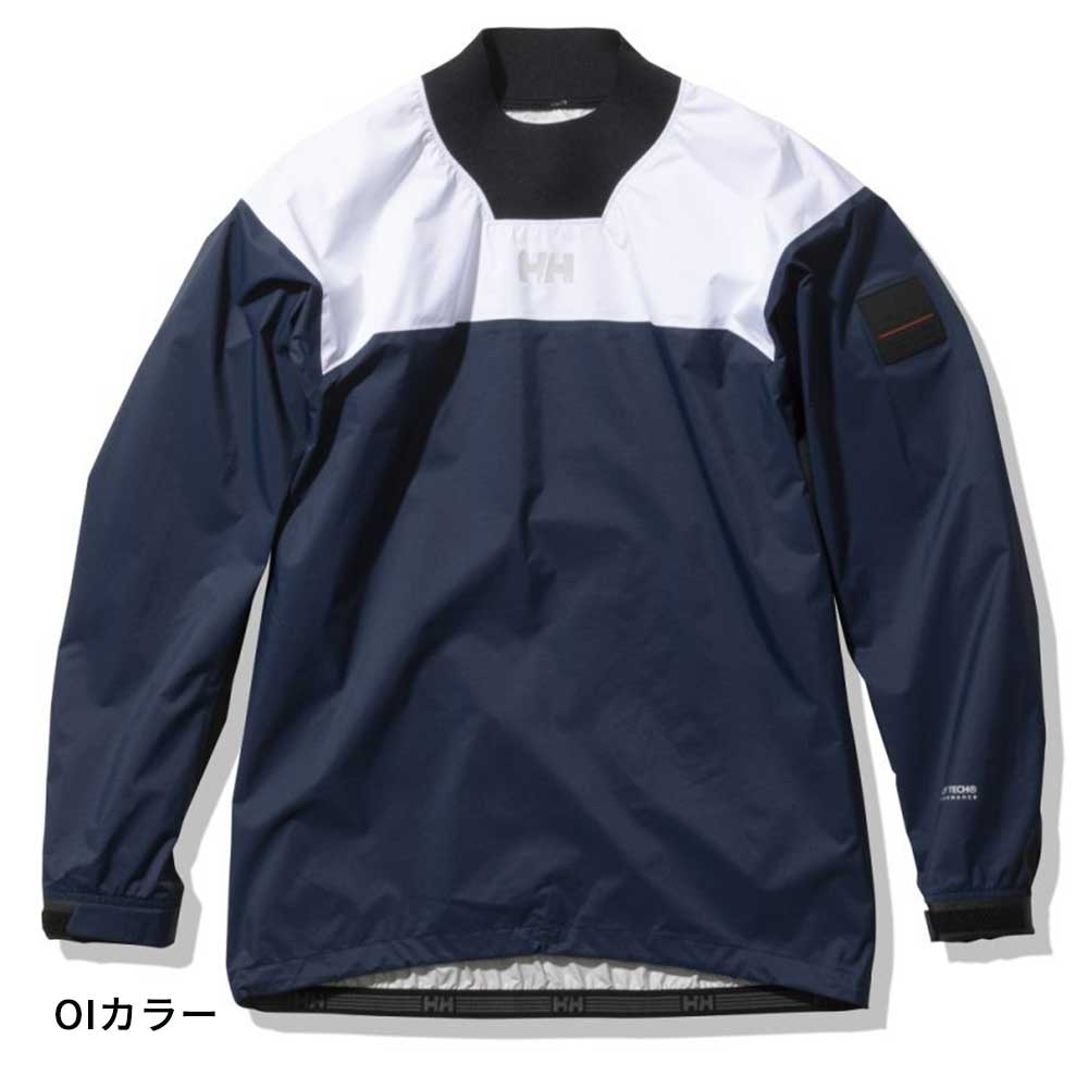 ヘリーハンセン トップス(メンズ) チーム スモック トップ V メンズ  M  オーシャンネイビー×ホワイト ☆HELLY HANSEN|ヘリーハンセン チームスモックトップV | ブランド