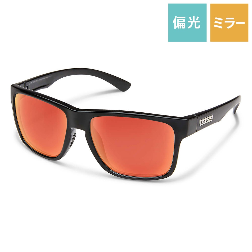 SUNCLOUD|サンクラウド　RAMBLER　ブラックｘレッドミラー