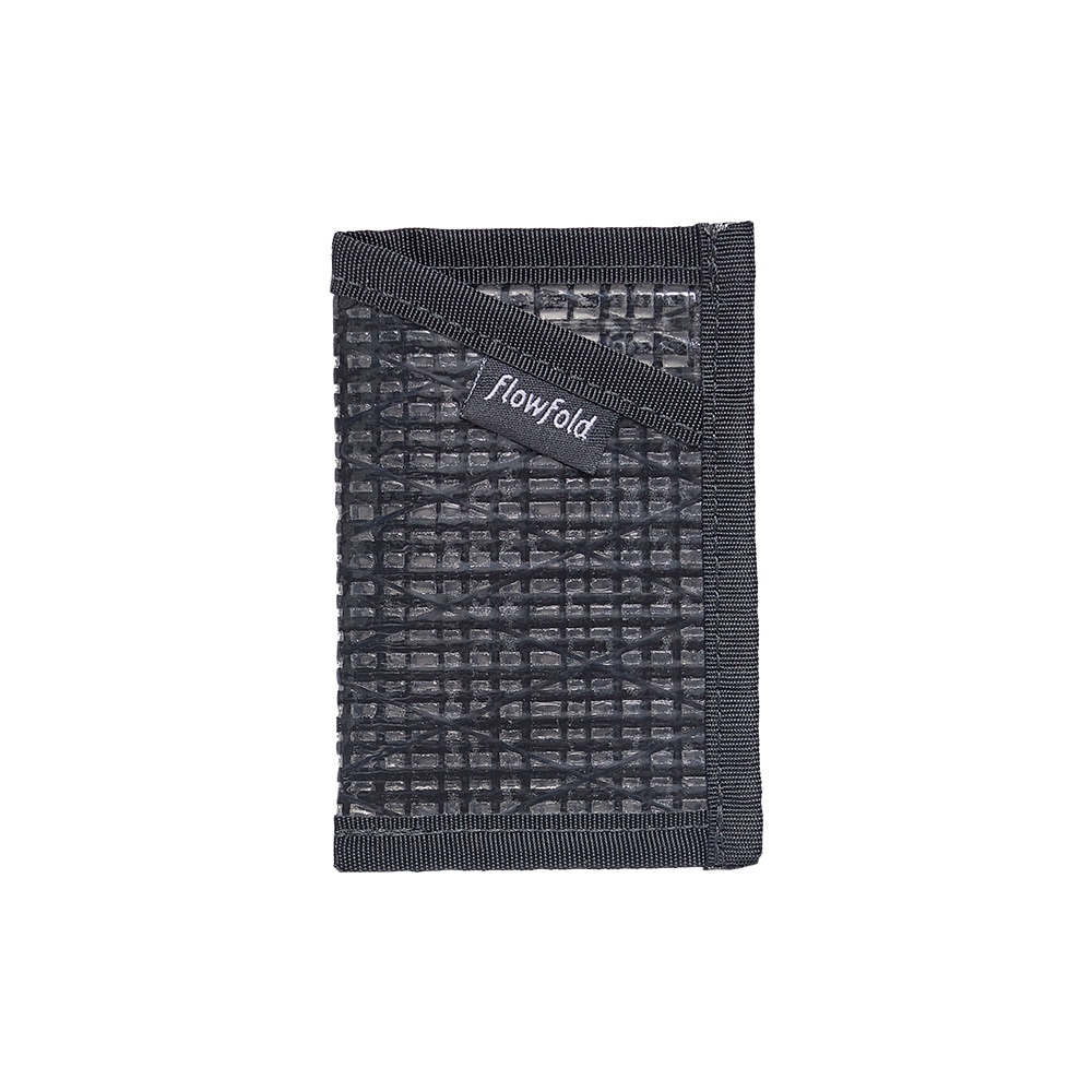 Flowfold|フローフォールド　Recycled Sailcloth Minimalist  Card Holder Wallet （Black Sailcloth）