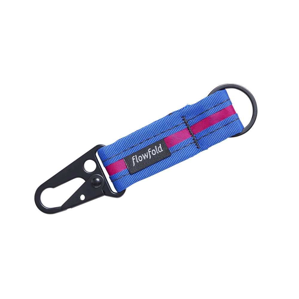 Flowfold|フローフォールド　Snap Hook Keychain（Fuchsia/Blue）