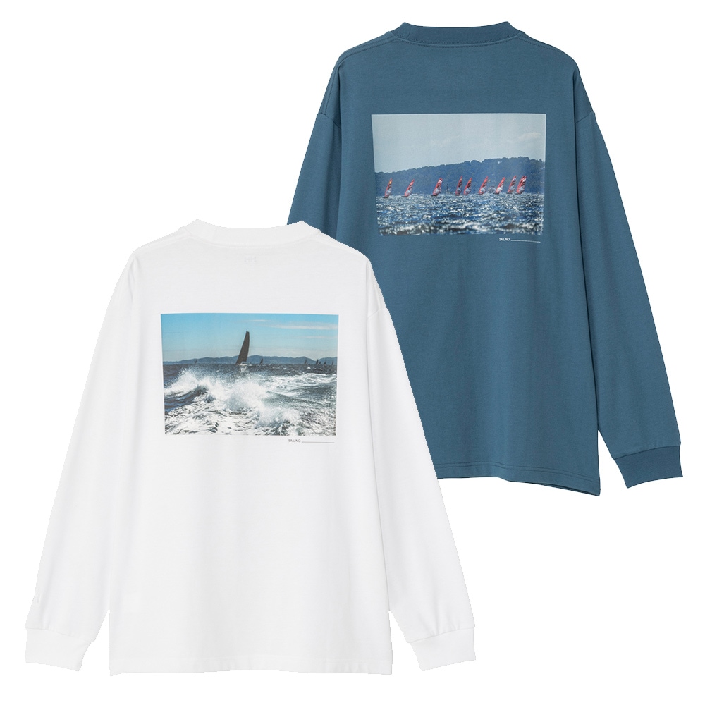 ★HELLY HANSEN|ヘリーハンセン　L/Sオーシャングラフィックティー