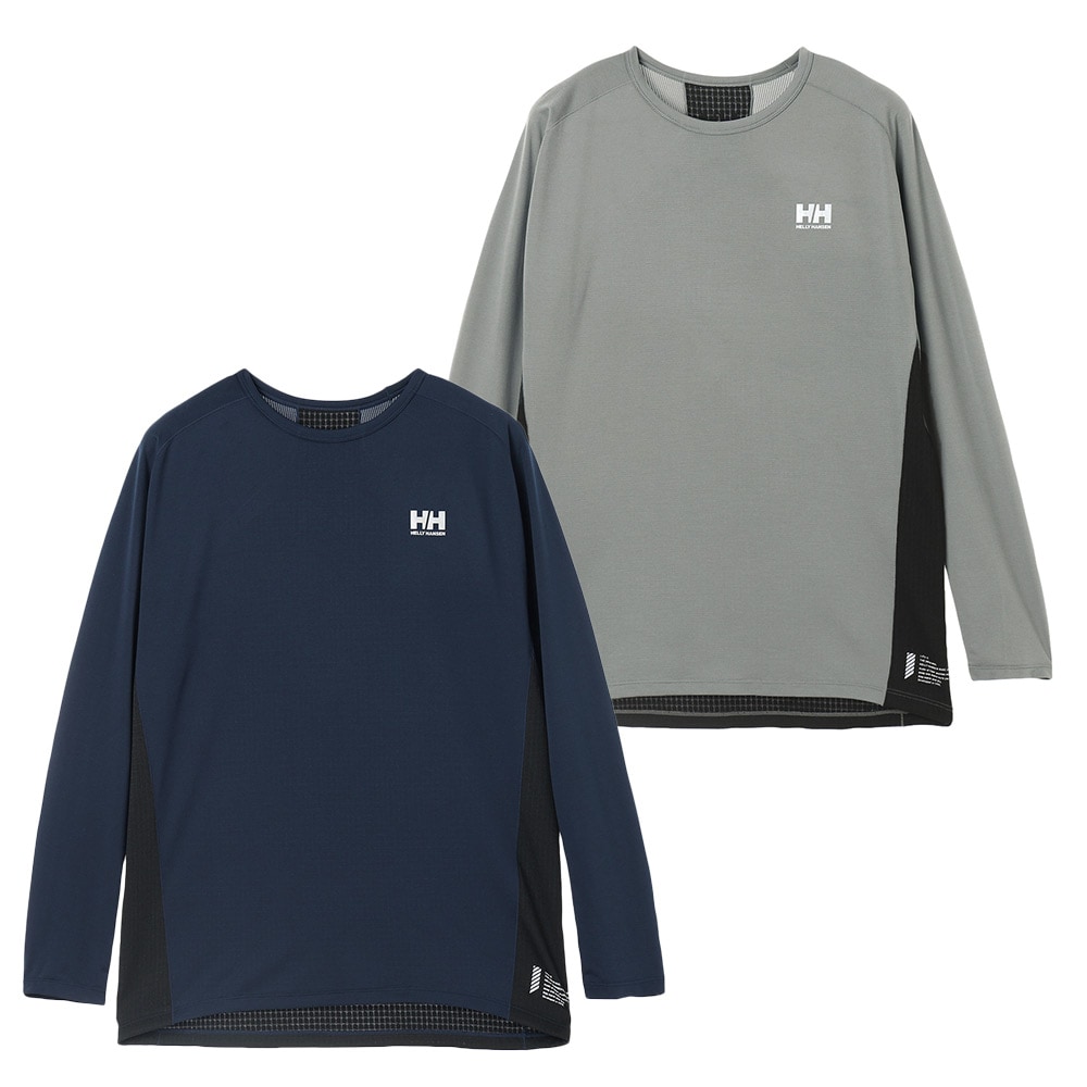 ★HELLY HANSEN|ヘリーハンセン　ロングスリーブ LIFA ハイブリッド グリッド ティー