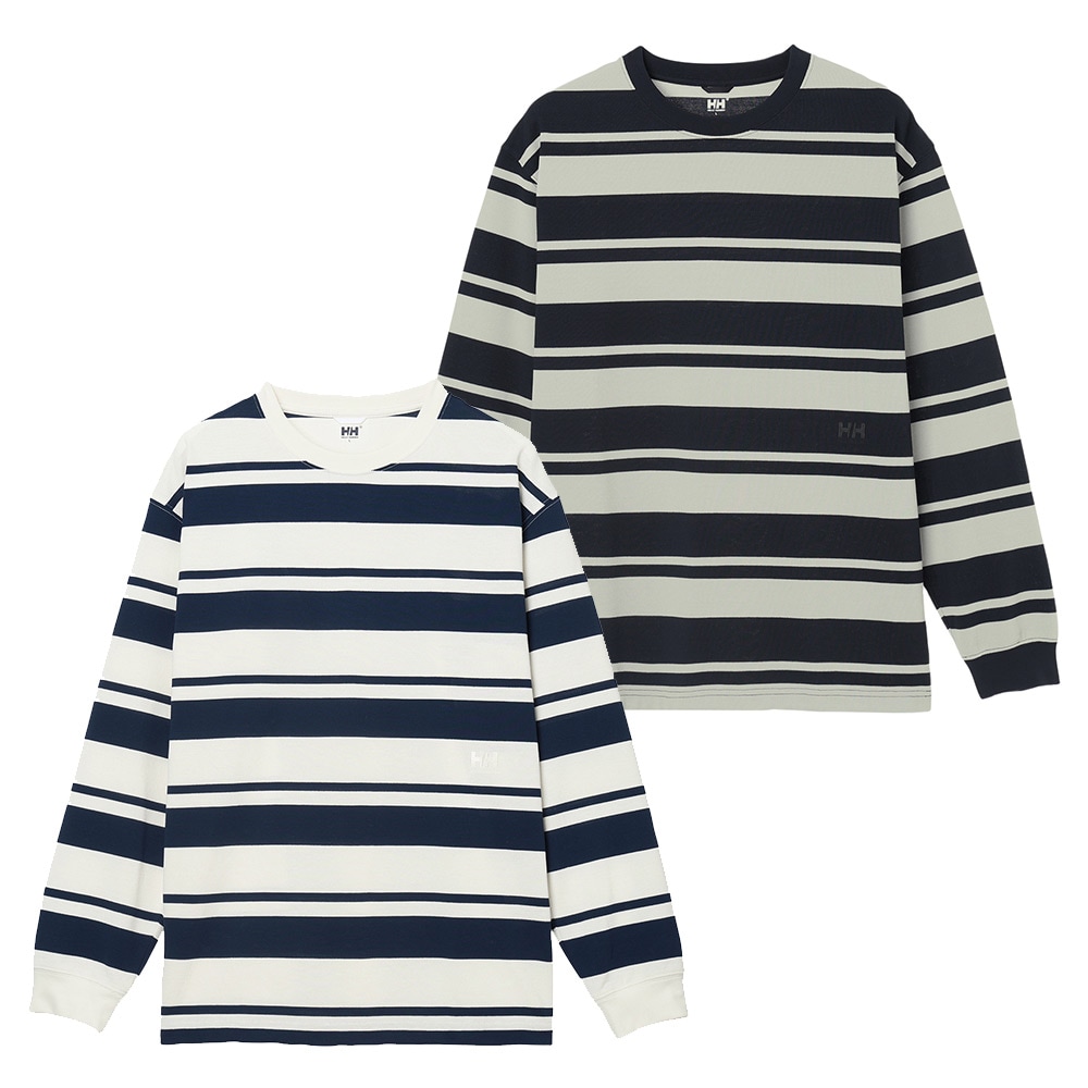 ★HELLY HANSEN|ヘリーハンセン　ロングスリーブドライ鹿の子ボーダーティー