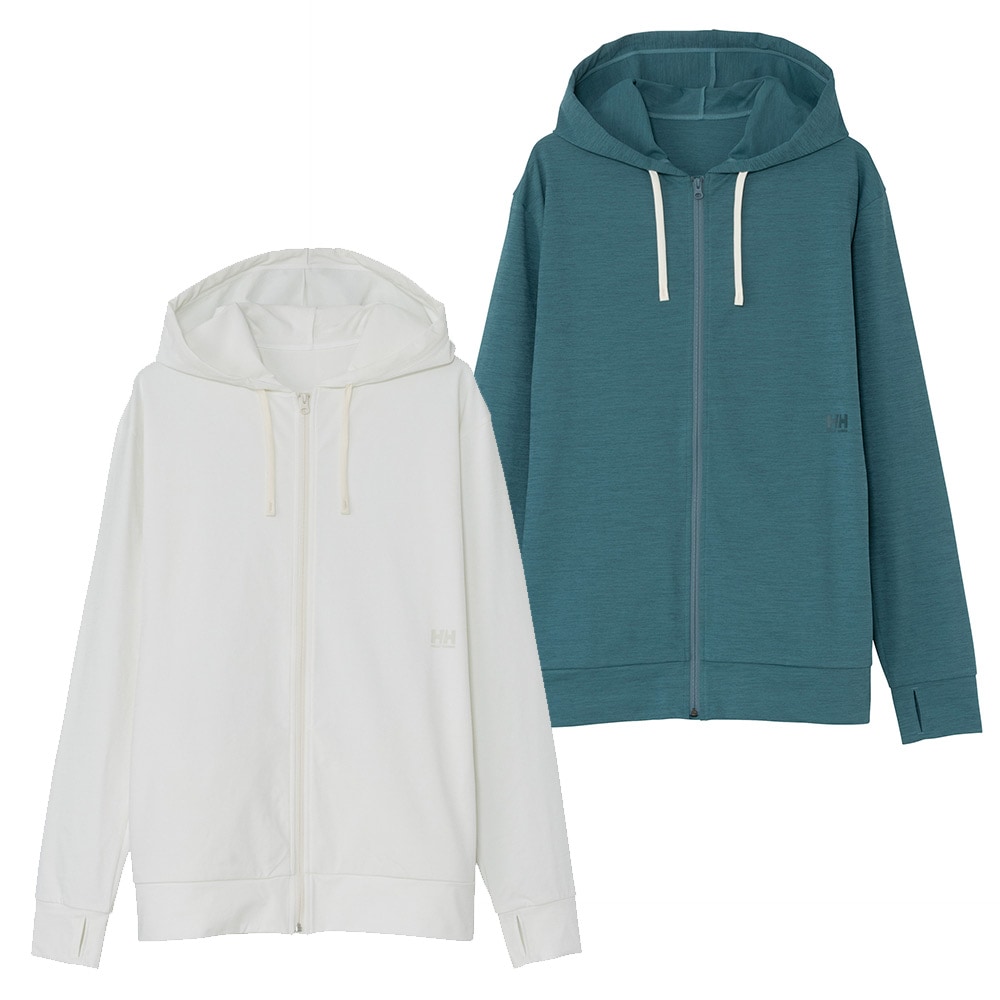 ★HELLY HANSEN|ヘリーハンセン　ロングスリーブ ワンポイントロゴFZフーディーラッシュガード（ユニセックス）