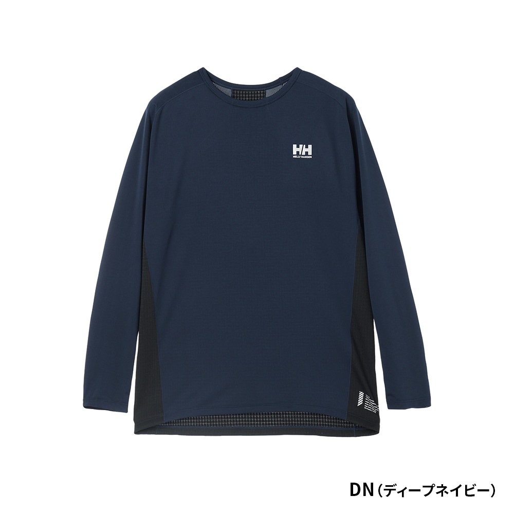 ★HELLY HANSEN|ヘリーハンセン　ロングスリーブ LIFA ハイブリッド グリッド ティー