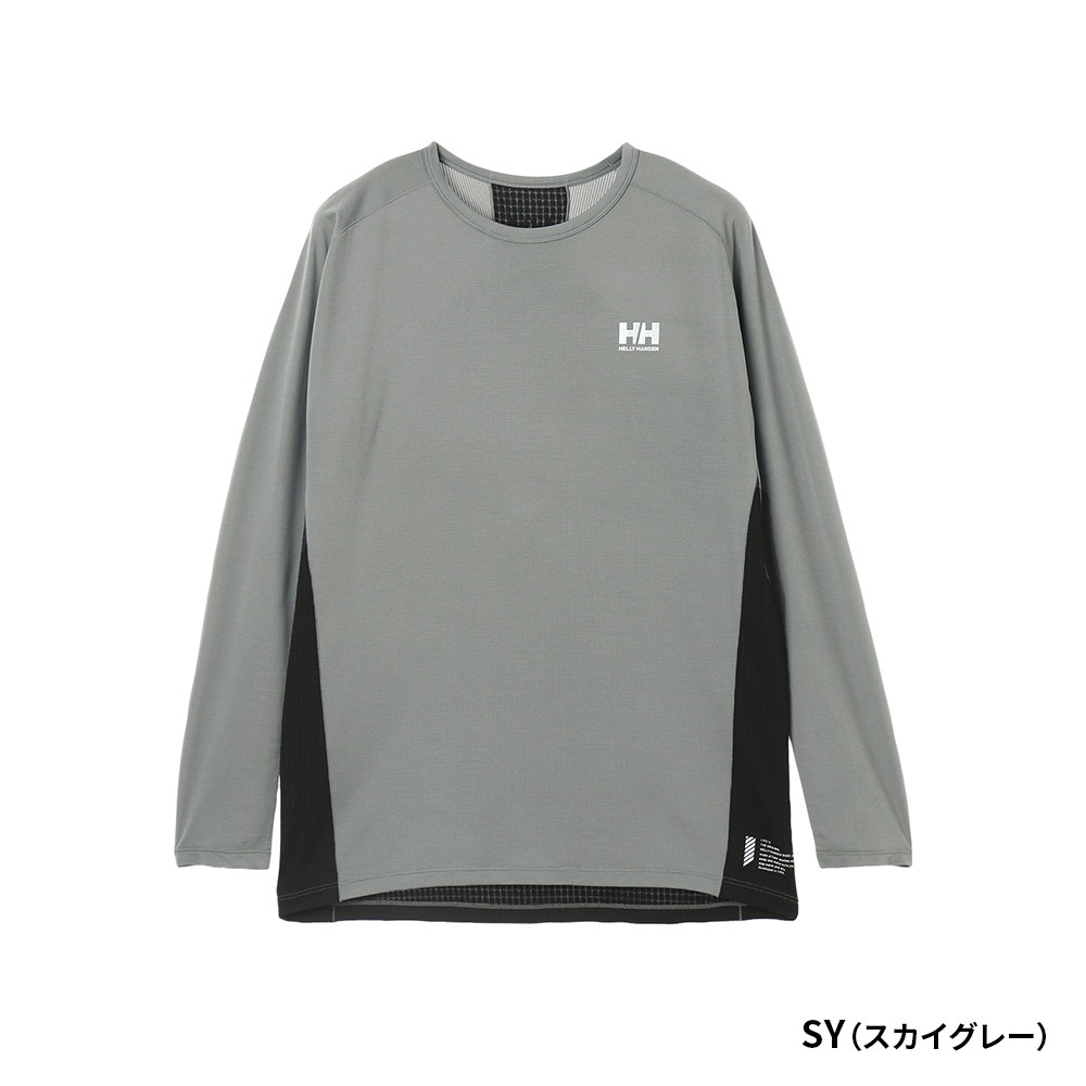★HELLY HANSEN|ヘリーハンセン　ロングスリーブ LIFA ハイブリッド グリッド ティー