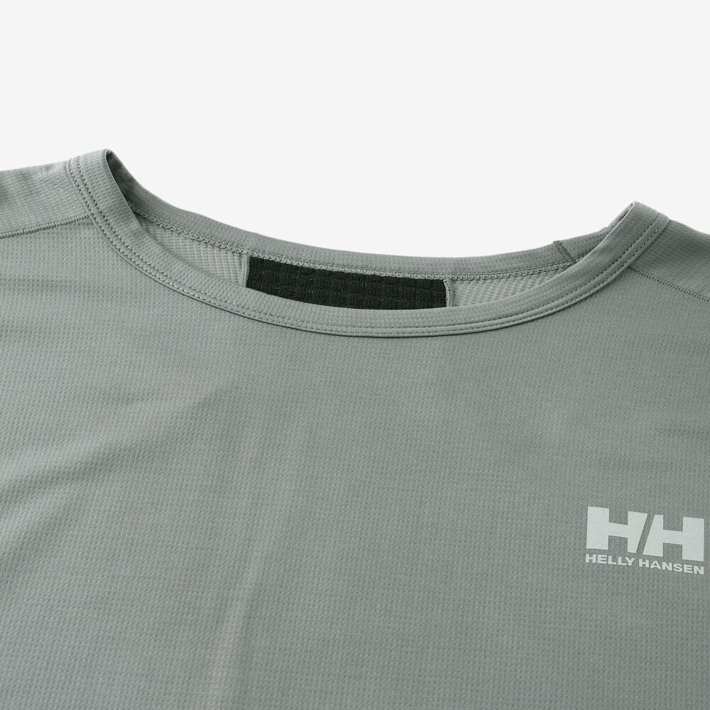 ★HELLY HANSEN|ヘリーハンセン　ロングスリーブ LIFA ハイブリッド グリッド ティー