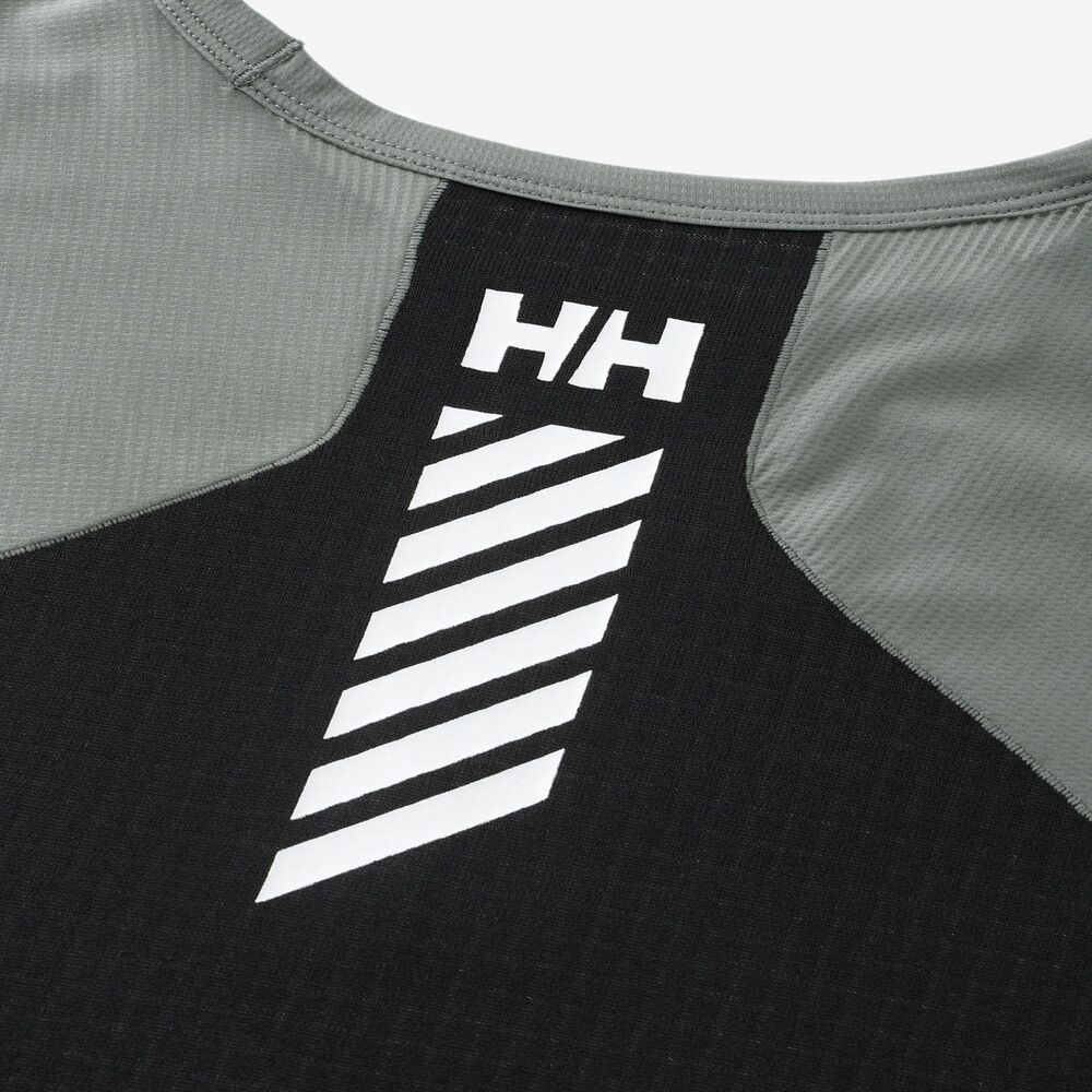 ★HELLY HANSEN|ヘリーハンセン　ロングスリーブ LIFA ハイブリッド グリッド ティー
