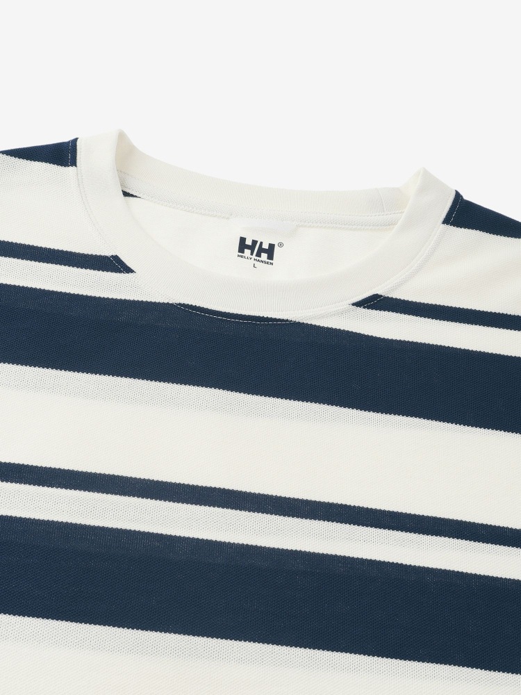★HELLY HANSEN|ヘリーハンセン　ショートスリーブドライ鹿の子ボーダーティー(メンズ)