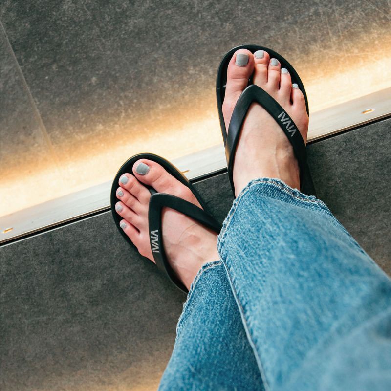VIVA! ISLAND|ビバアイランド JAPAN FLIP FLOP ビーチサンダル （ブラック）