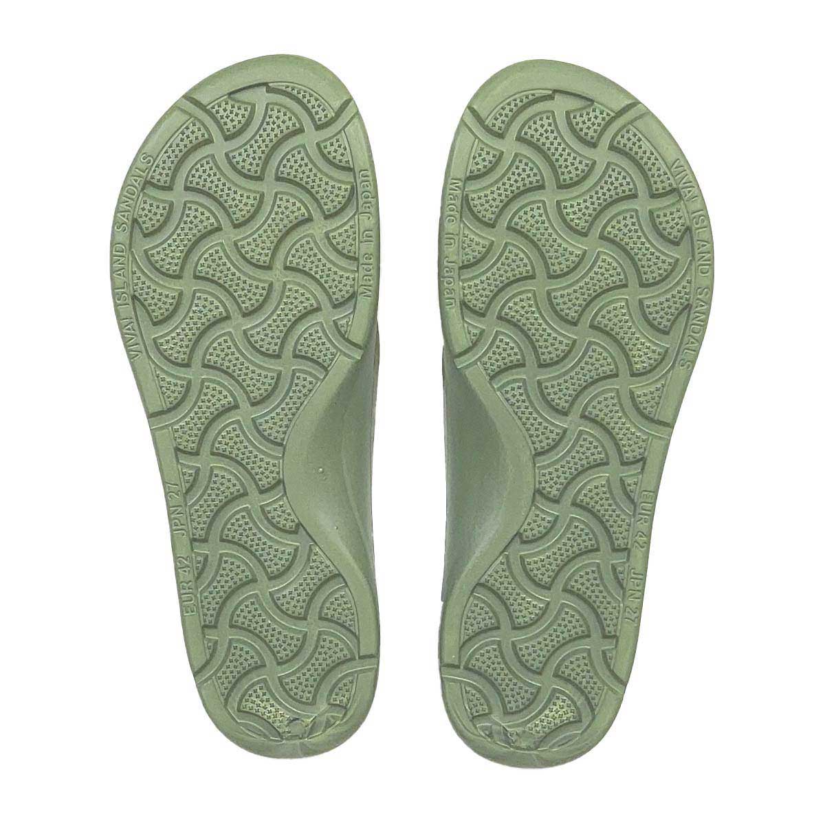 VIVA! ISLAND|ビバアイランド JAPAN FLIP FLOP ビーチサンダル （カーキ）