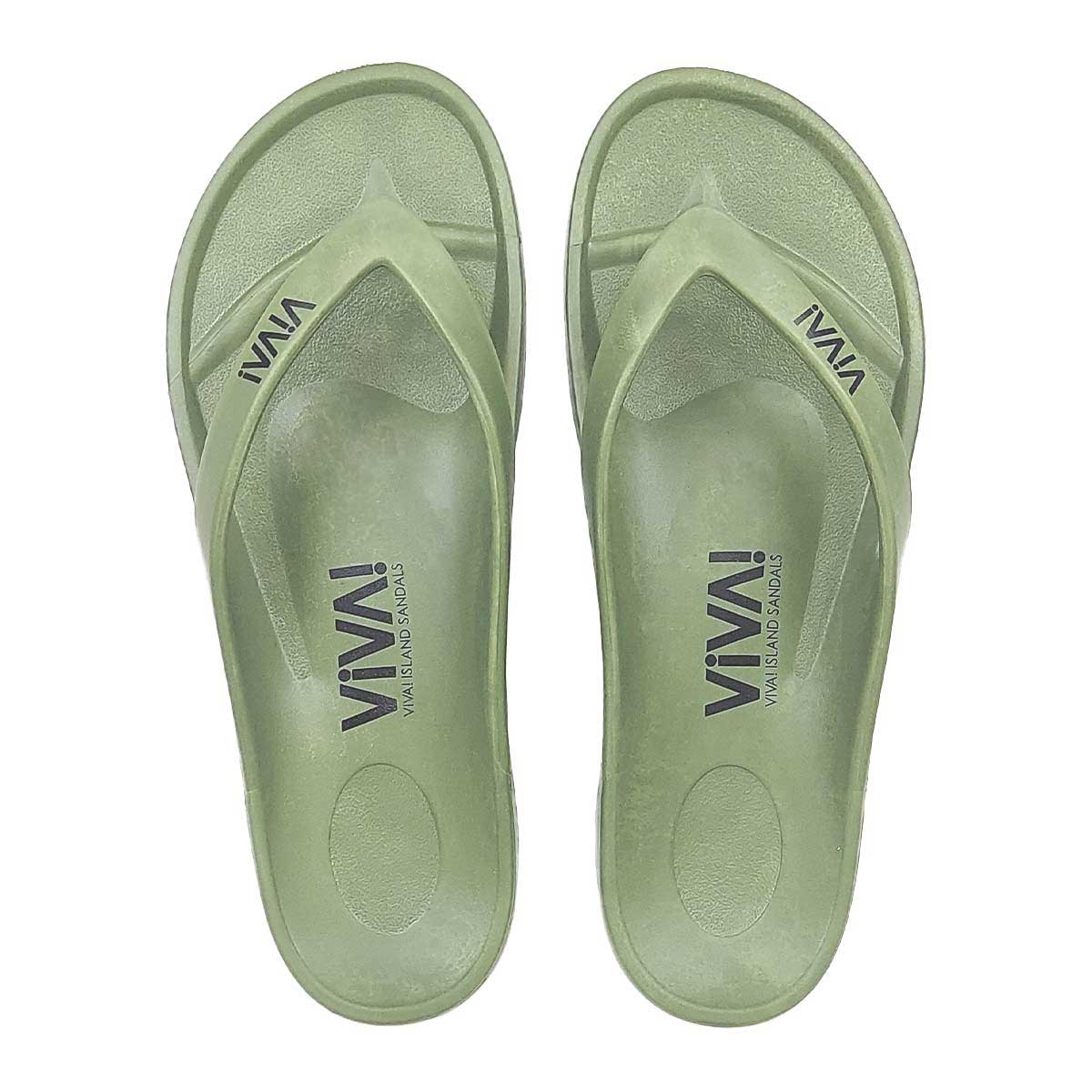 VIVA! ISLAND|ビバアイランド JAPAN FLIP FLOP ビーチサンダル （カーキ）