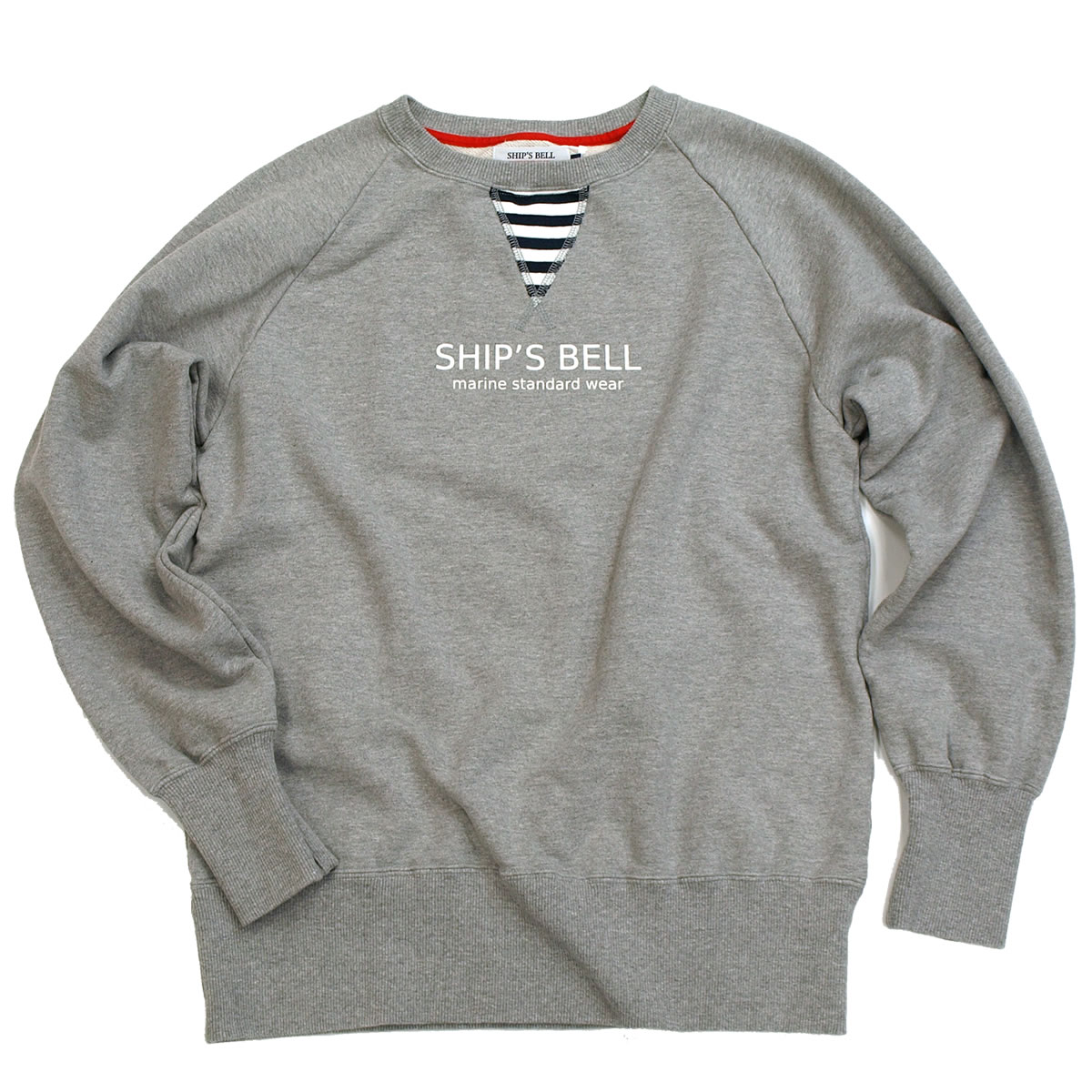 ★SHIPS BELL|シップスベル ロゴプリントクルーネックスウェット