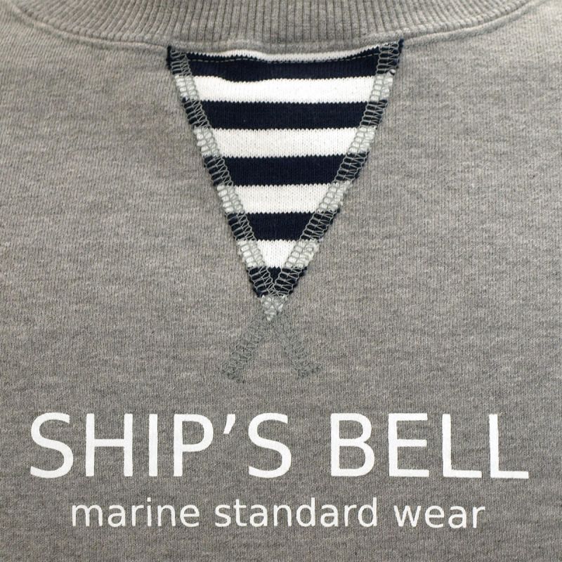 ★SHIPS BELL|シップスベル ロゴプリントクルーネックスウェット