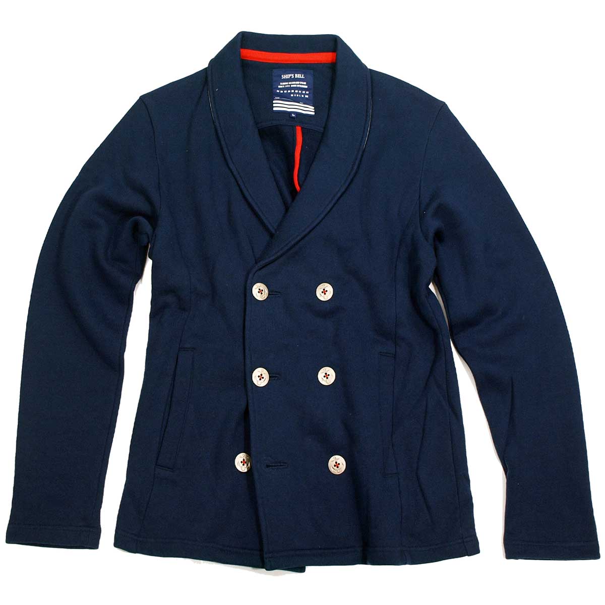 ★SHIPS BELL|シップスベル ショールカラースウェットジャケット