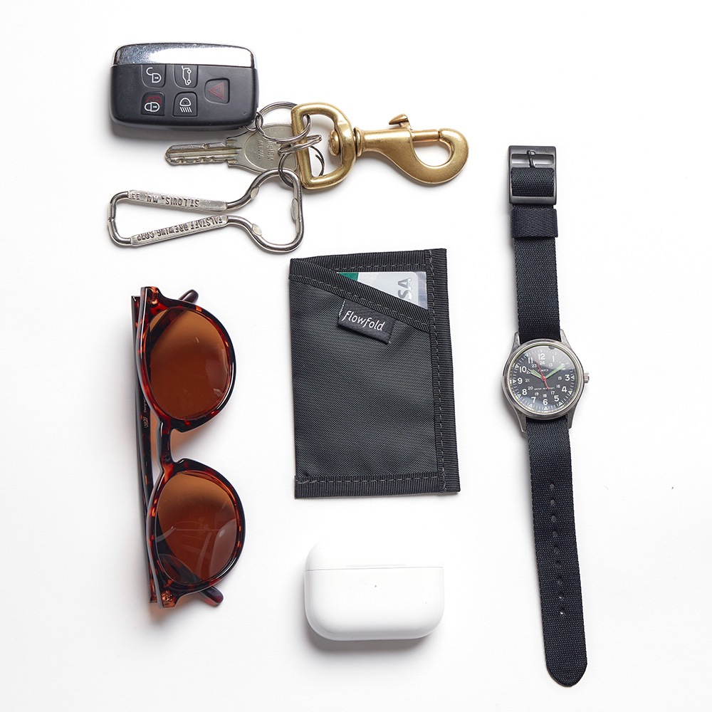 Flowfold|フローフォールド Minimalist Card Holder Wallet（Lime