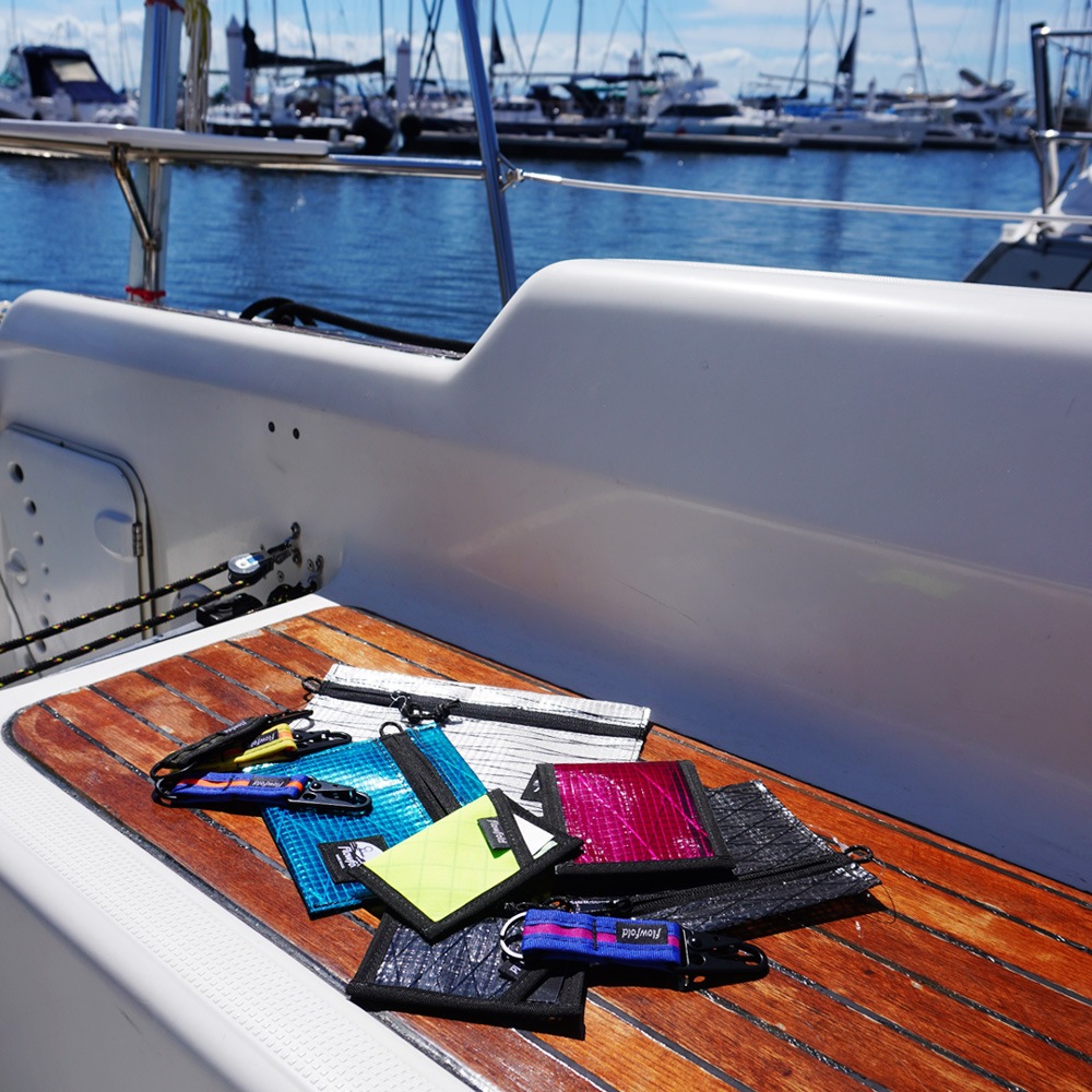 Flowfold|フローフォールド Snap Hook Keychain（Orange/Blue