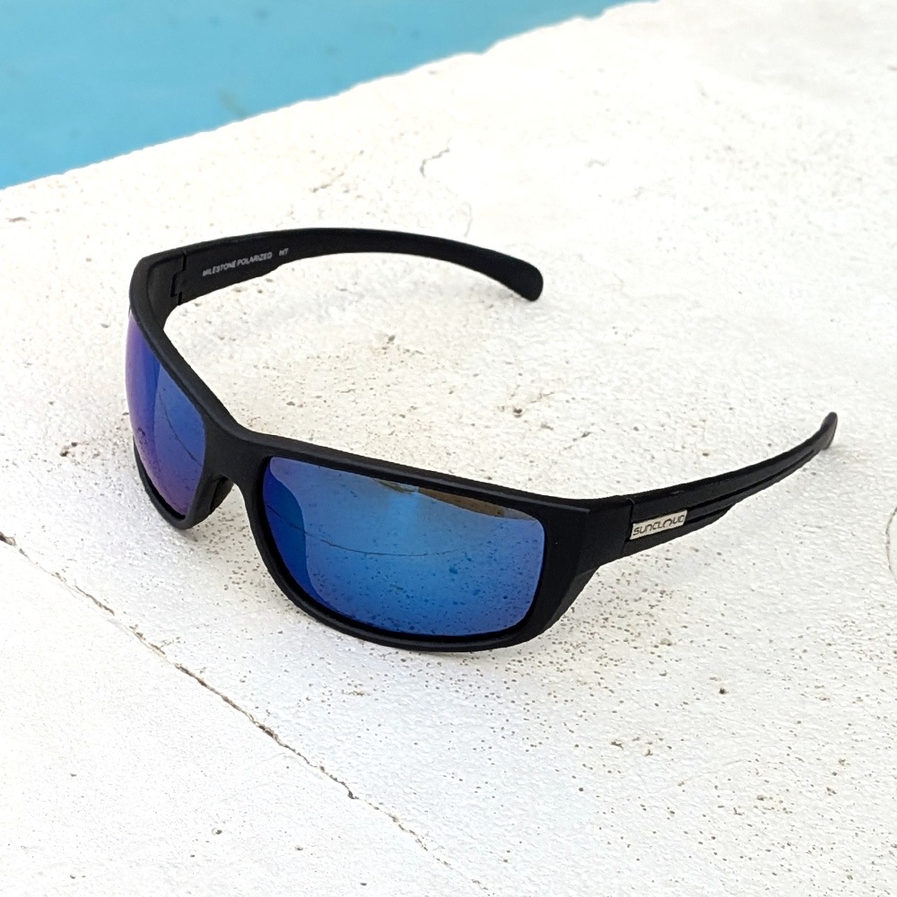 SUNCLOUD|サンクラウド　MILESTONE　マットブラックｘブルーミラー