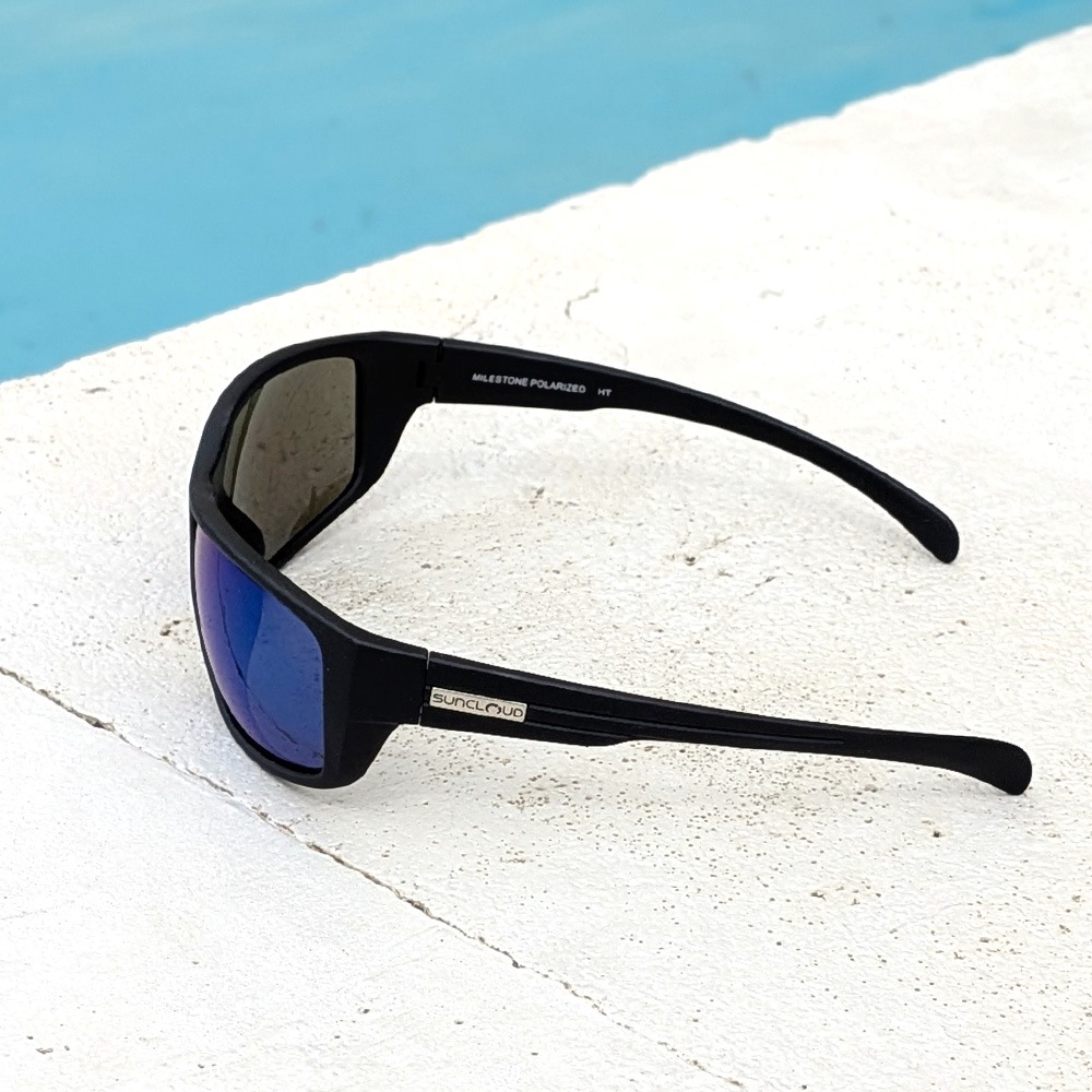 SUNCLOUD|サンクラウド　MILESTONE　マットブラックｘブルーミラー