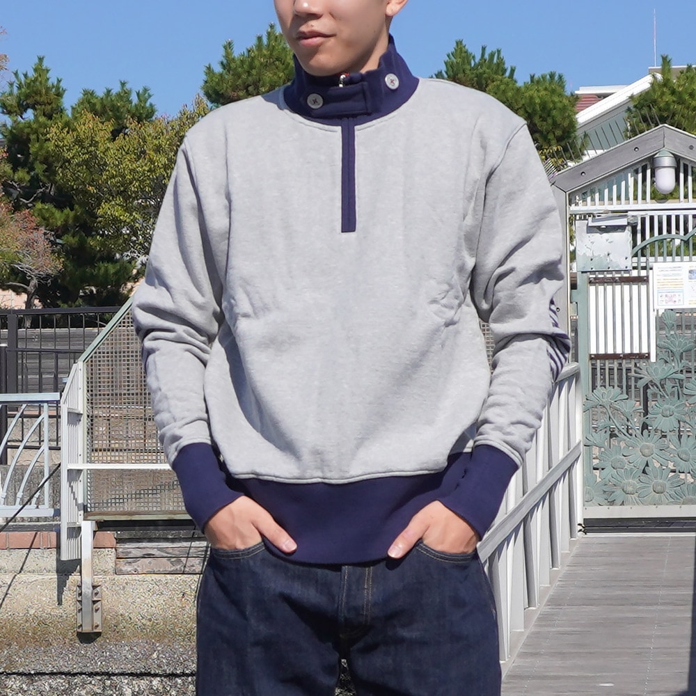 ★SHIPS BELL|シップスベル ハーフジップスウェット